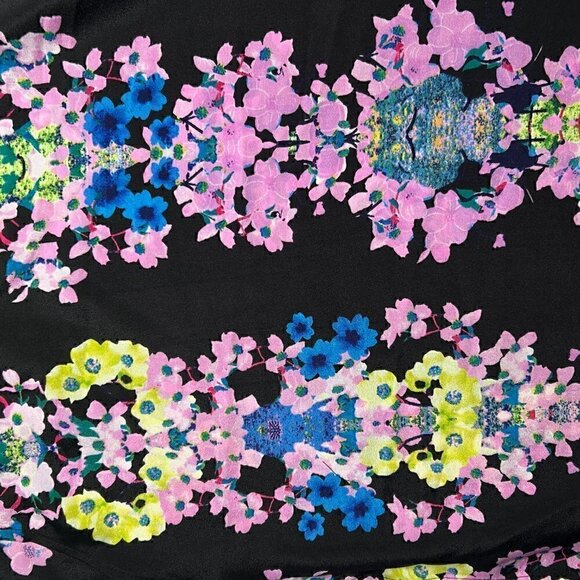 Attention Women's Floral Cold Shoulder Dress with Pockets, Extra Large - Picture 4 of 6